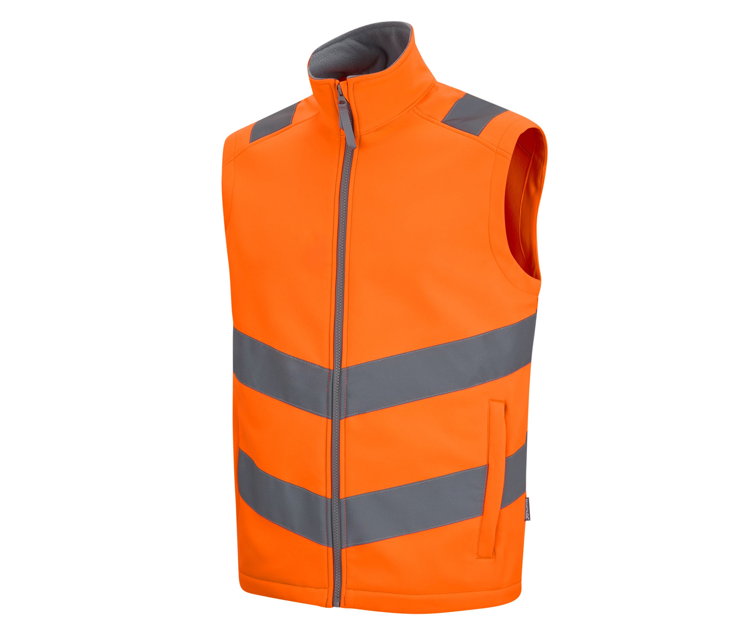 HI-VIS PRO CONTRACT ABLAZE SOFTSHELL BODYWARMER
