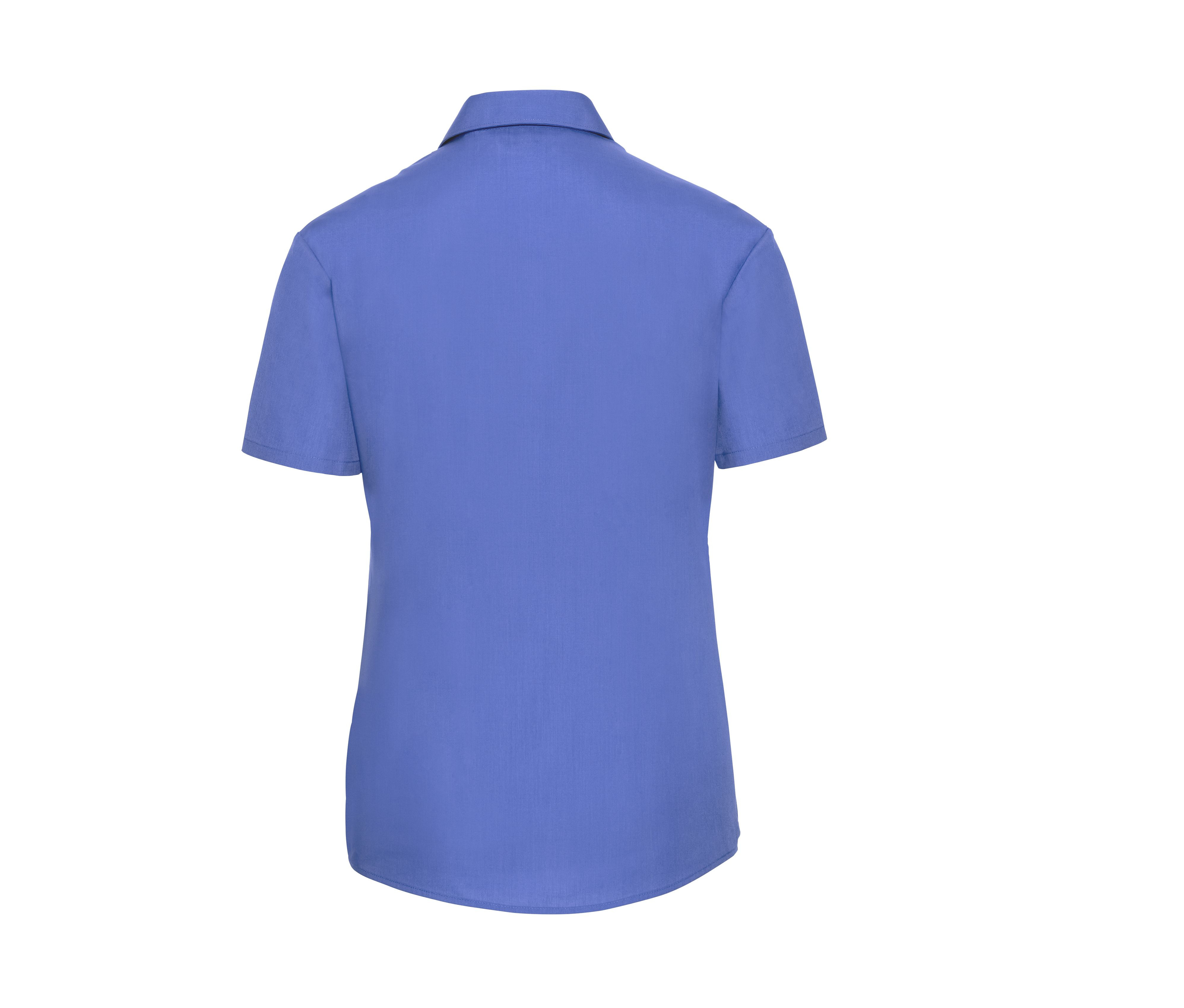 LADIES' SHORT SLEEVE CLASSIC POLYCOTTON POPLIN SHIRT