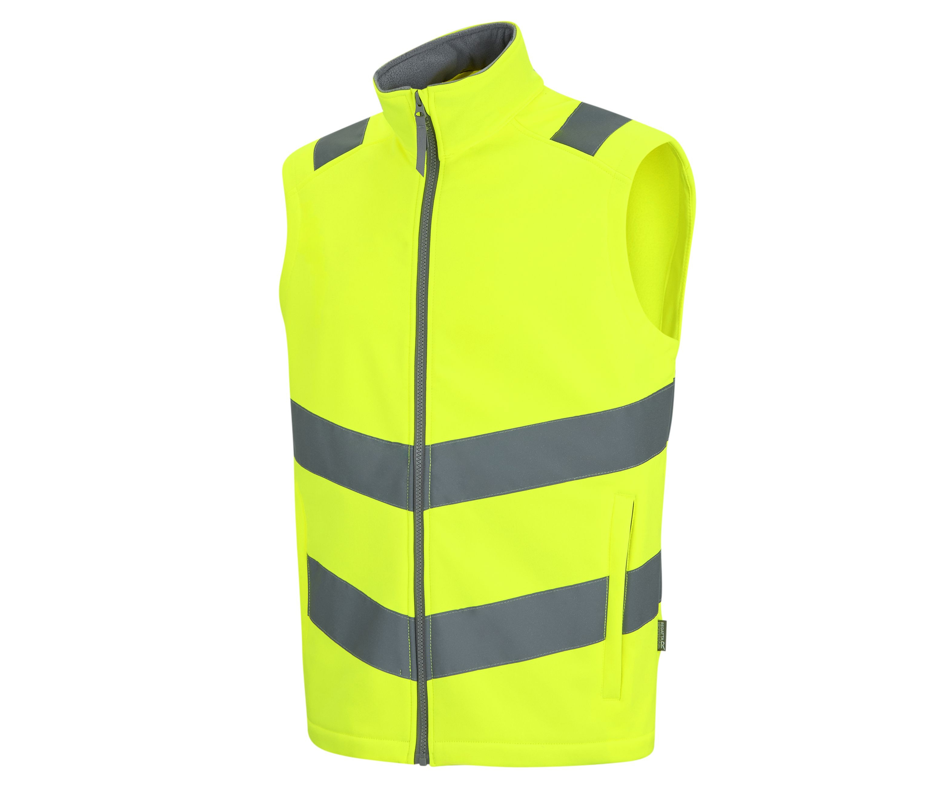 HI-VIS PRO CONTRACT ABLAZE SOFTSHELL BODYWARMER